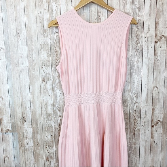 Ted Baker Balieey Stitch Detail Knotted Sleeveless Zip Back Dress Size 3/8-10 US - Picture 5 of 15